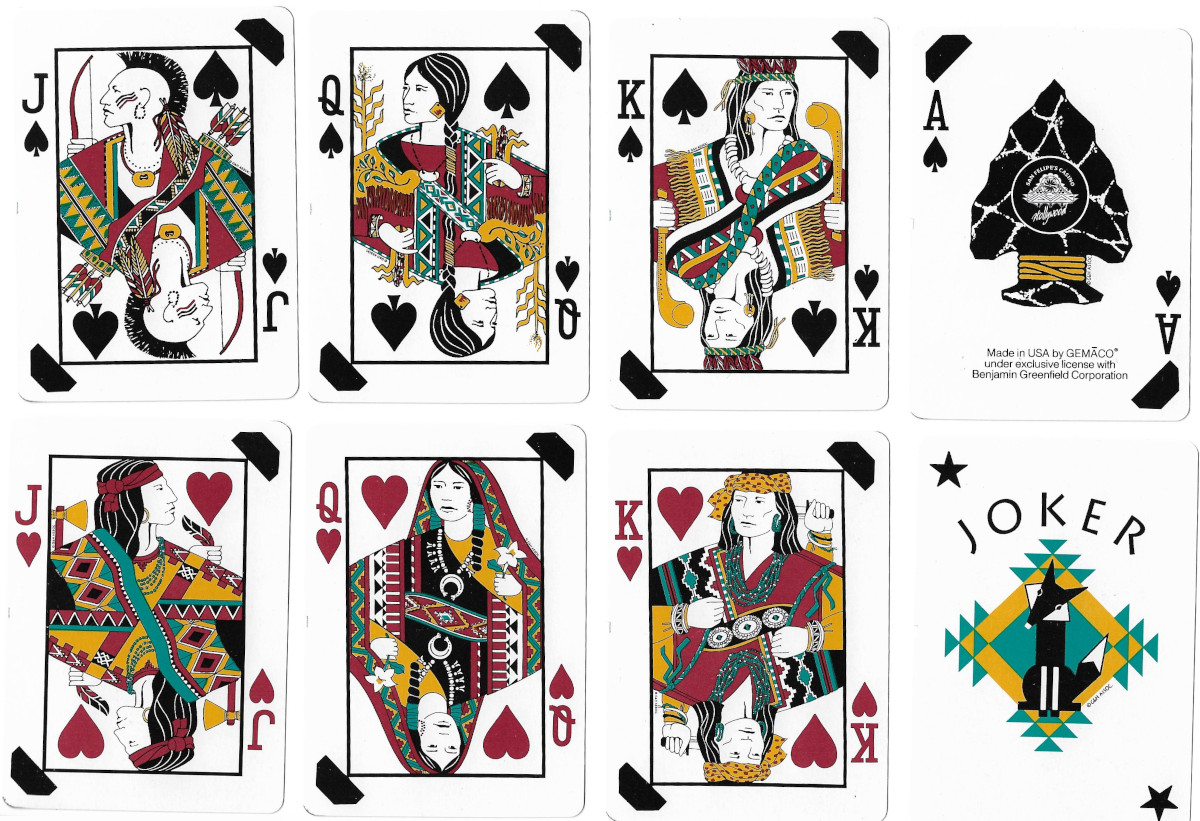 Arrowhead Playing Cards from San Felipe’s Casino Hollywood produced by Gemaco under license with the Benjamin Greenfield Corporation, 1995