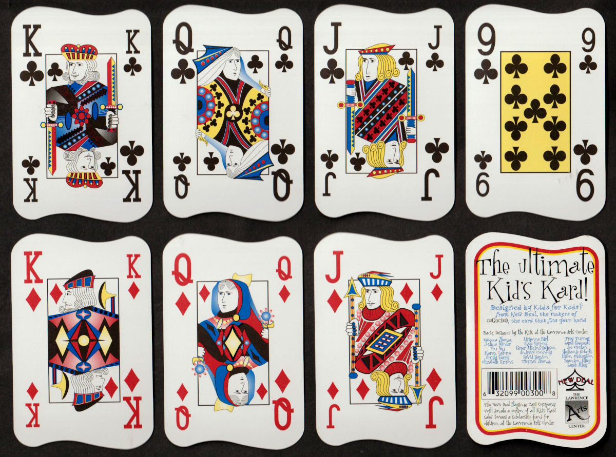 Bridge ergonomic playing cards by The New Deal Playing Card Co.,,USA, c.2000