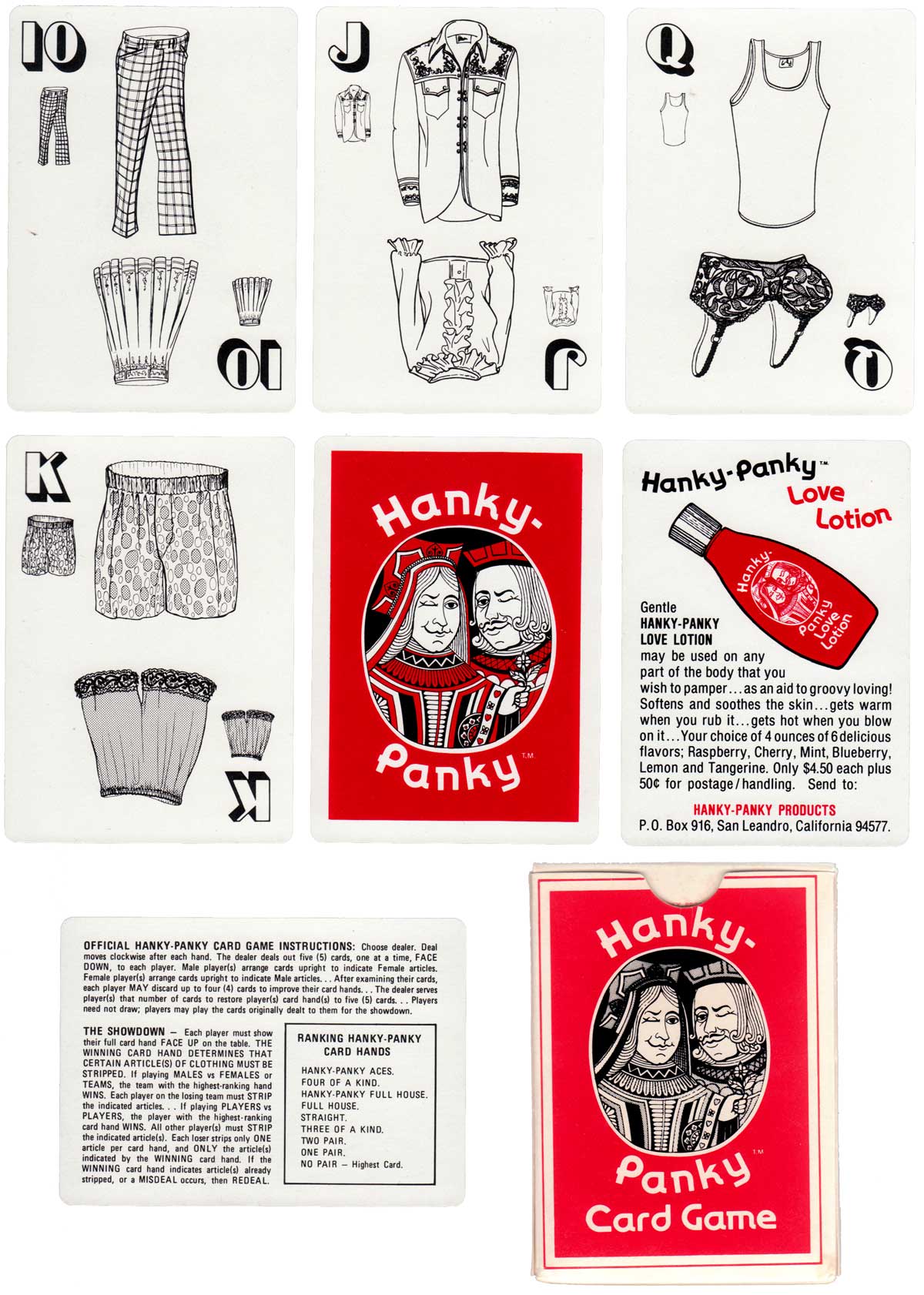 Hanky-Panky card game, c.1975