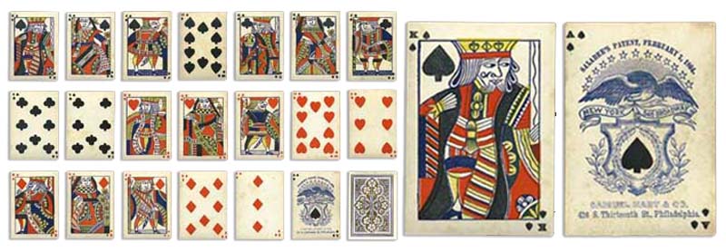 Saladee Patent Deck, Samuel Hart, Philadelphia, 1864 Saladee Patent Deck, Samuel Hart, Philadelphia, 1864