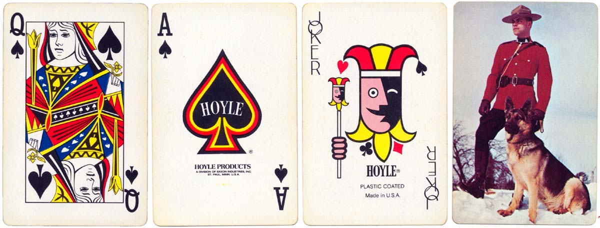 Souvenir of Canada playing cards manufactured for Hoyle Products by Brown & Bigelow, c.1976