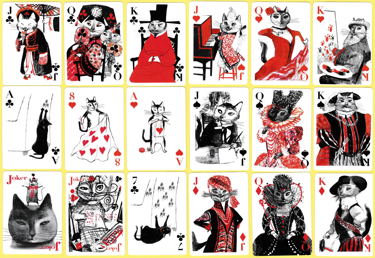 Kitten Club playing cards second edition, John Littleboy, 2020