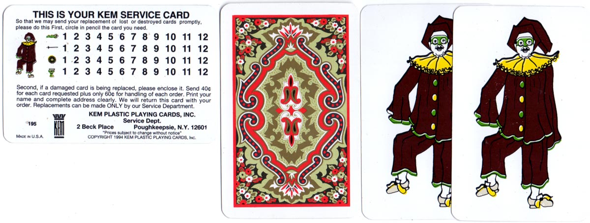 Kem Plastic Spanish Playing Cards, 1994 Kem Plastic Spanish Playing Cards, 1994