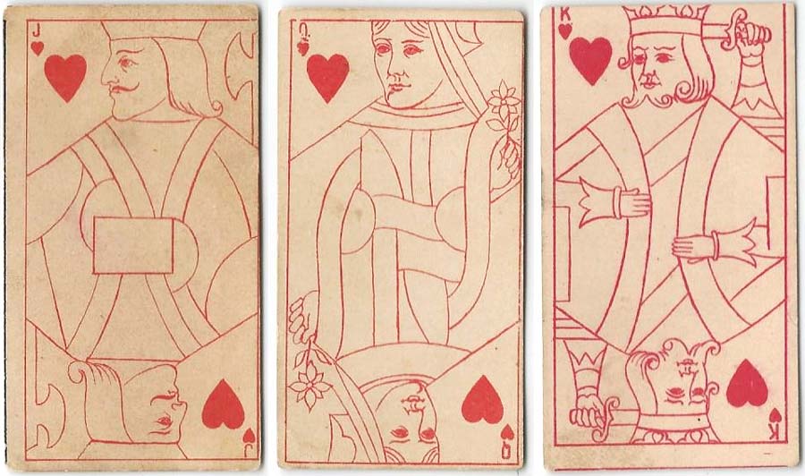 Kinney Transparent playing cards, c.1890 Kinney Transparent playing cards, c.1890