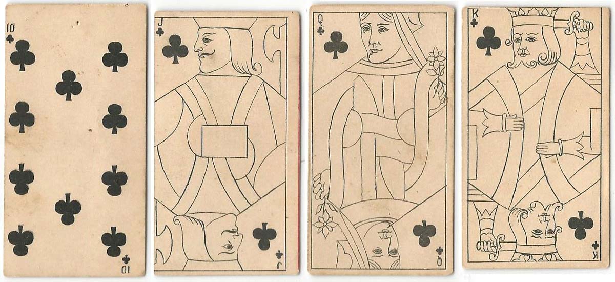 Kinney Transparent playing cards, c.1890 Kinney Transparent playing cards, c.1890