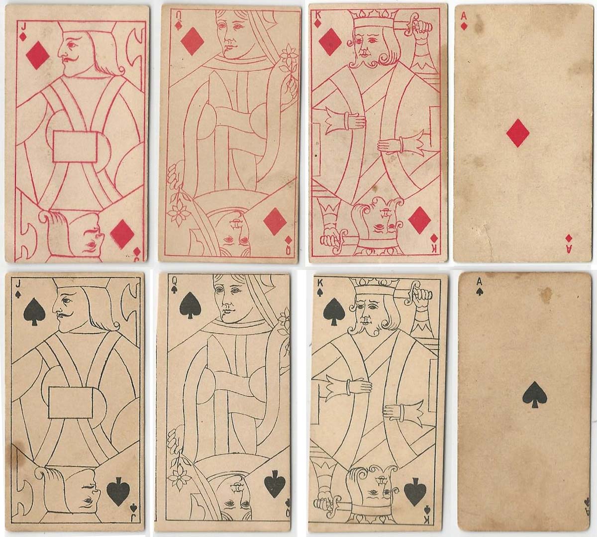Kinney Transparent playing cards, c.1890