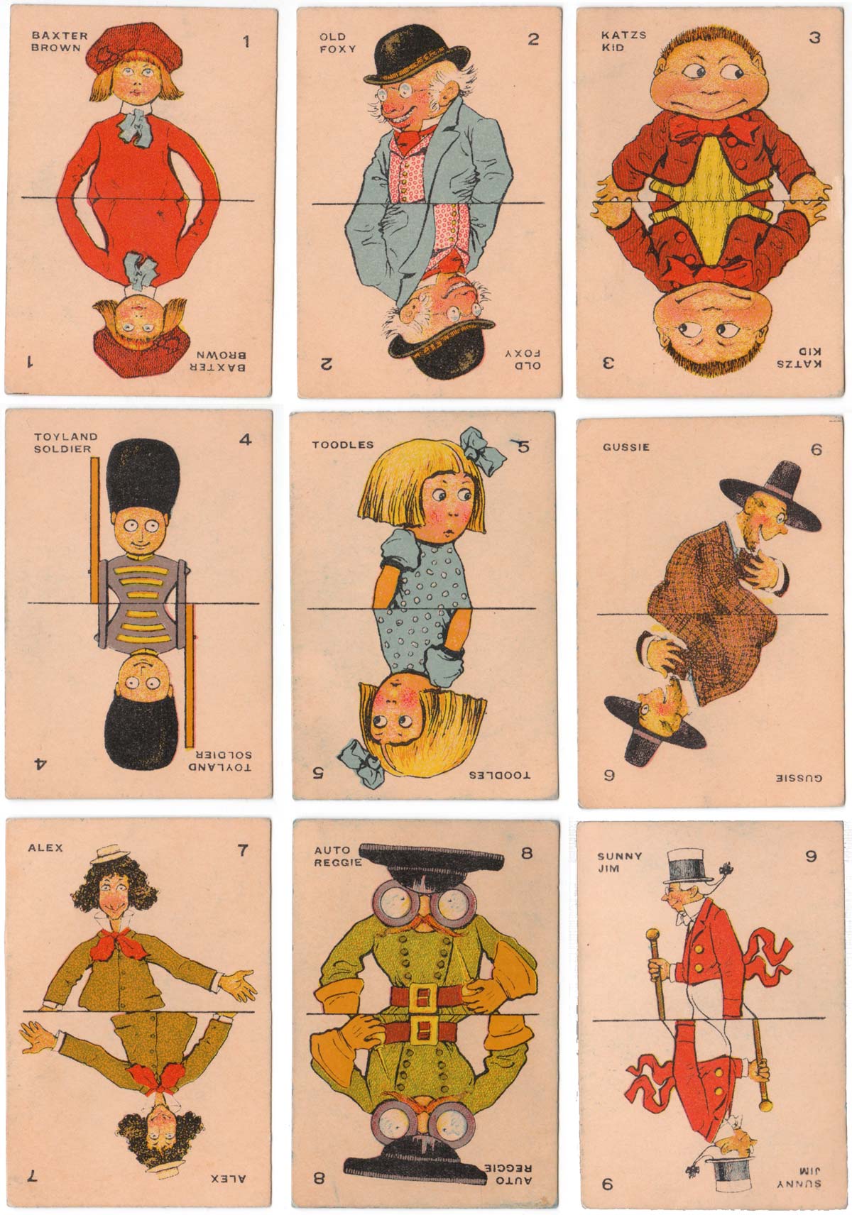 Milton Bradley ‘Old Maid’ card game, c.1920s