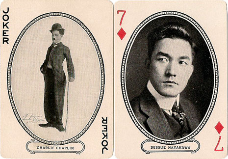 Joker and Seven of Diamonds, Movie Souvenir deck, 1916