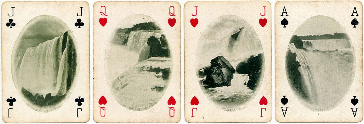 Niagara Falls Souvenir Playing Cards copyrighted 1901 by the Niagara Playing Card Co. Buffalo NY