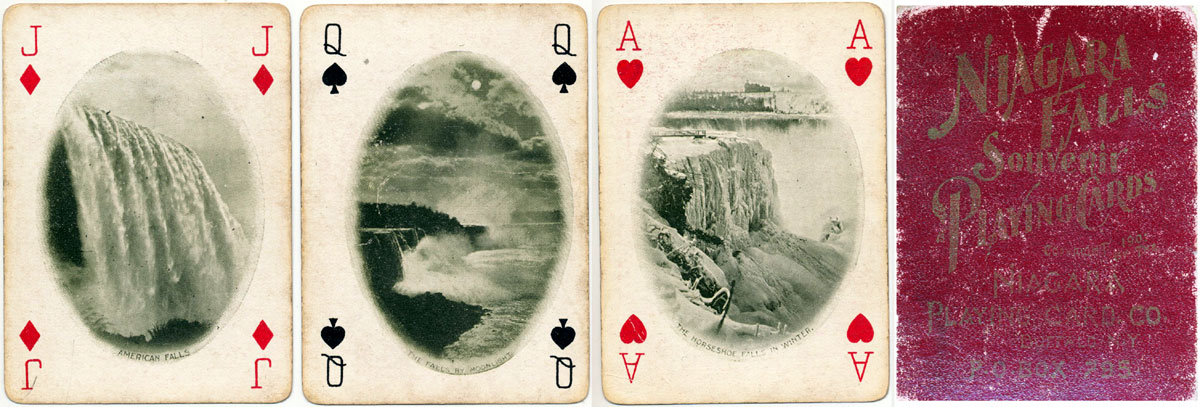 Niagara Falls Souvenir Playing Cards copyrighted 1901 by the Niagara Playing Card Co. Buffalo NY