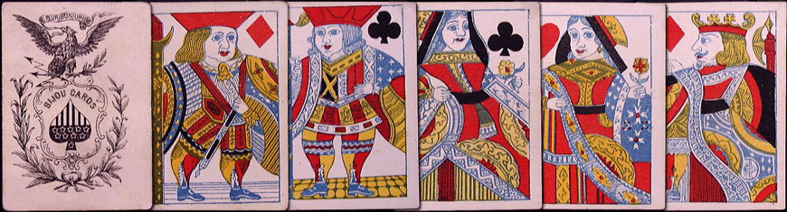 Bijou Patience cards made by Lawrence & Cohen, c.1860