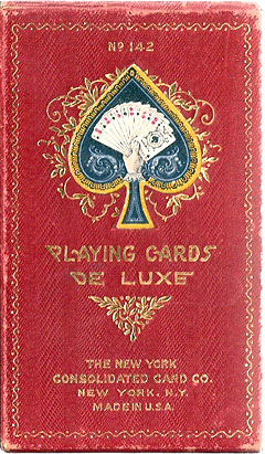 “De Luxe No.142” playing cards box