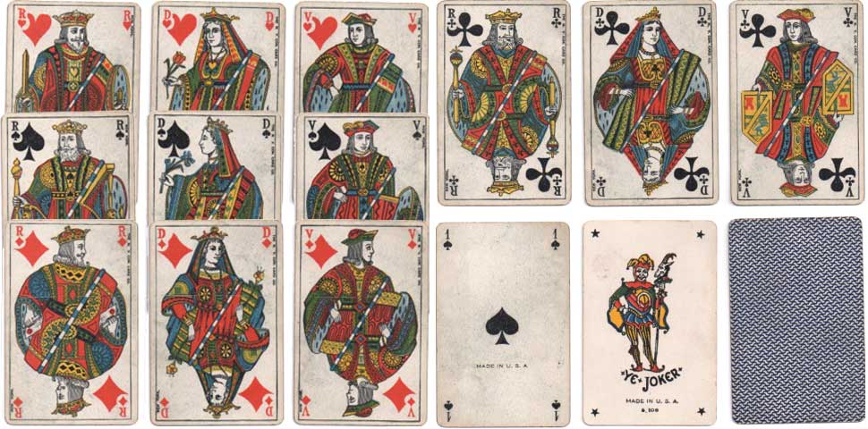 Genoese or Belgian style cards c.1900