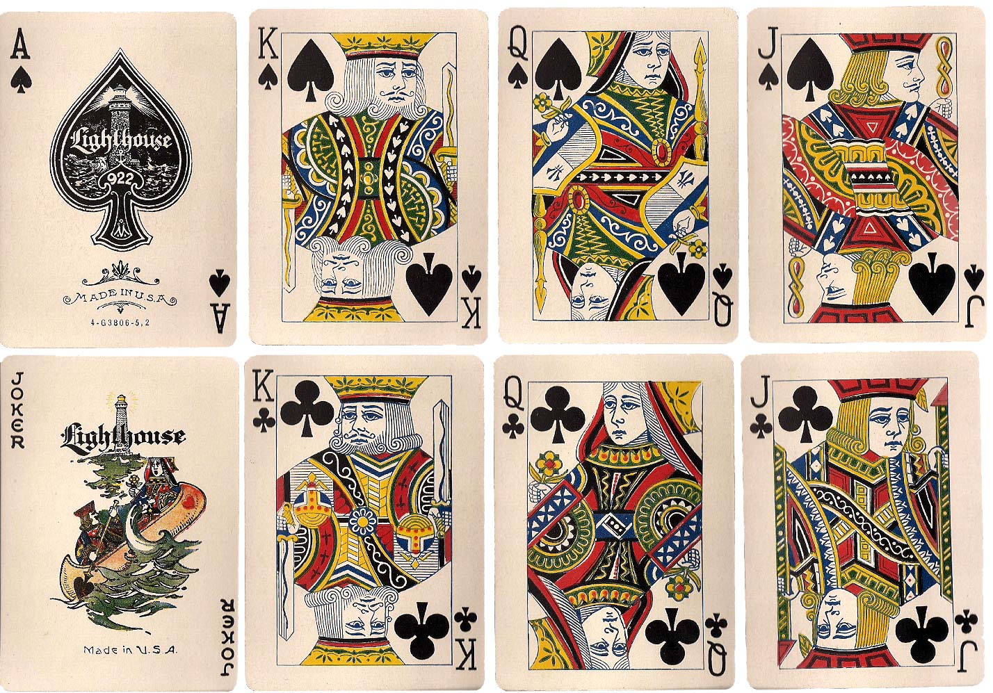  “Lighthouse No.922” playing cards by New York Consolidated Card Co., c.1925