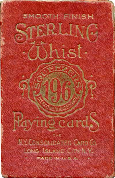 “Sterling Whist” “Squeezers 196” by the NY Consolidated Card Co