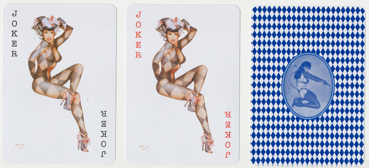 “Olivia’s Lucky Ladies” glamour model playing cards produced by Ozone Productions Ltd, USA, 2004