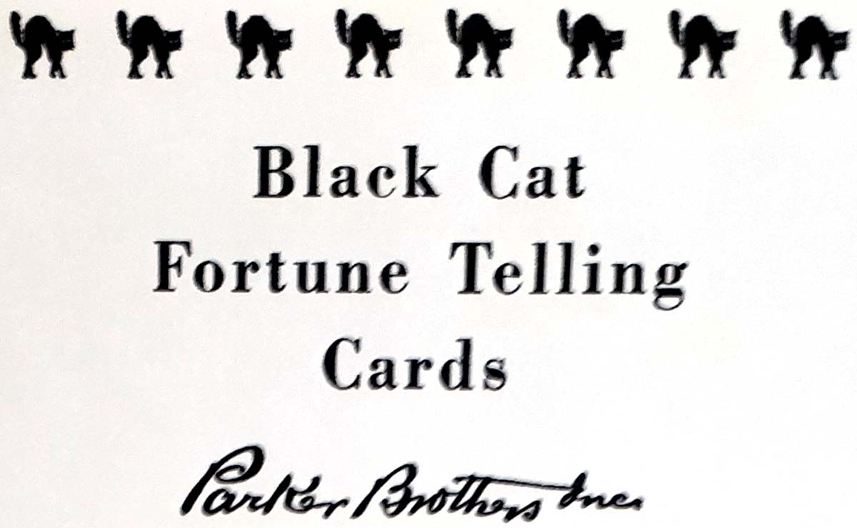 Black Cat Fortune Telling Cards published by Parker Bros, 1897