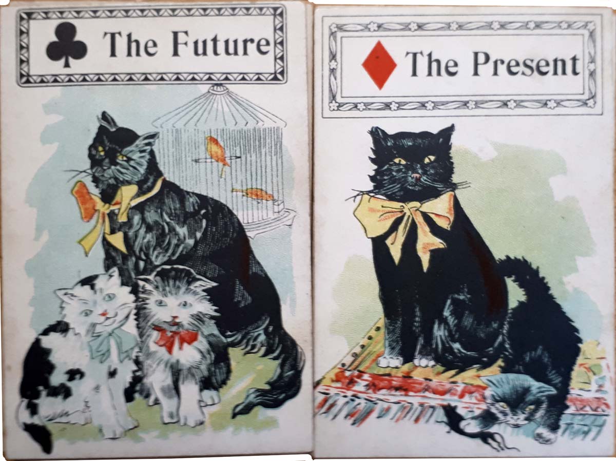 Black Cat Fortune Telling Cards published by Parker Bros, 1897