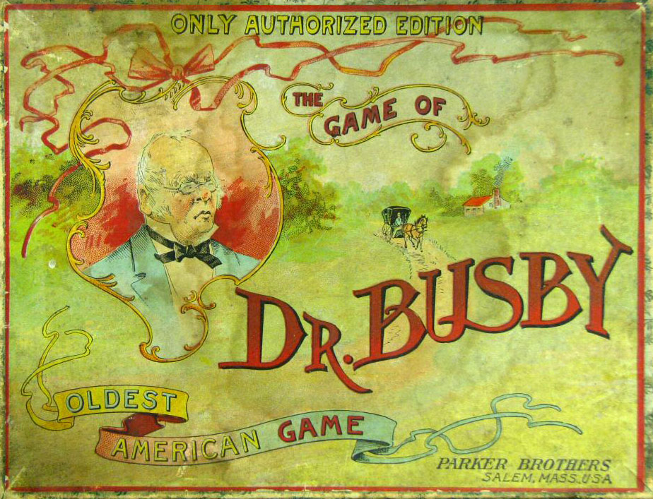 The Game of “Doctor Busby” published by Parker Brothers, Salem, Massachusetts, USA, c.1890