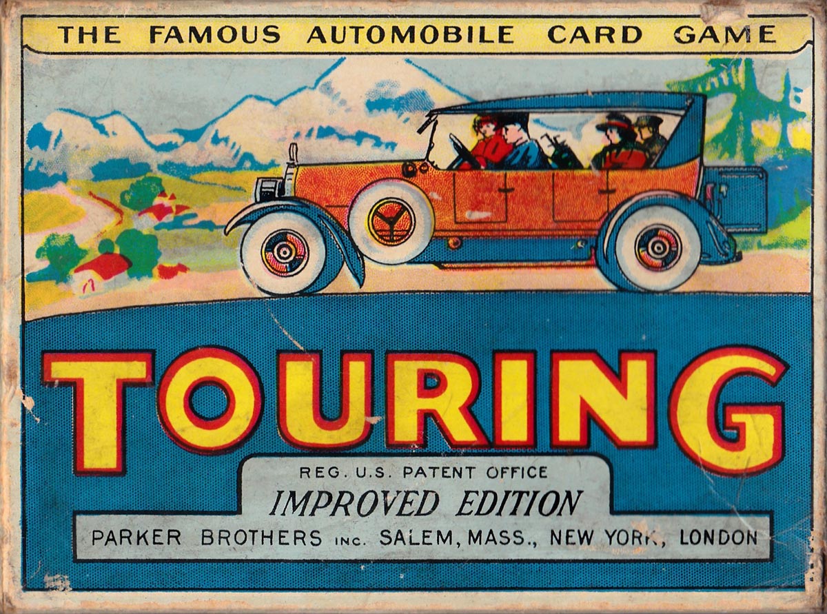 The Great Automobile Card Game “Touring”, © 1926 Parker Brothers, Salem, Massachusetts