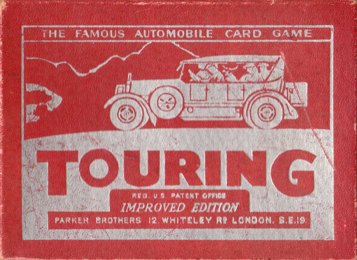 “Touring”, the Great Automobile Card Game, © 1926 Parker Brothers, Salem, Massachusetts The Great Automobile Card Game “Touring”, © 1926 Parker Brothers, Salem, Massachusetts
