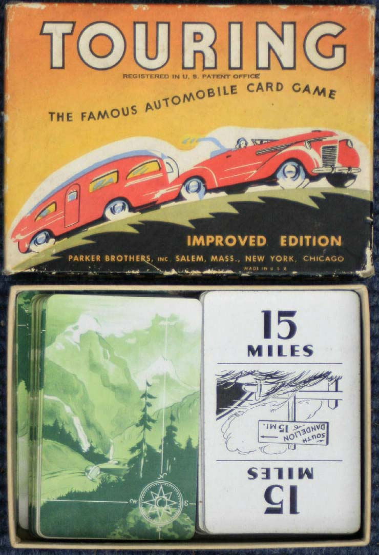 “Touring”, the Great Automobile Card Game, © Parker Brothers, Salem, Massachusetts The Great Automobile Card Game “Touring”, © Parker Brothers, Salem, Massachusetts