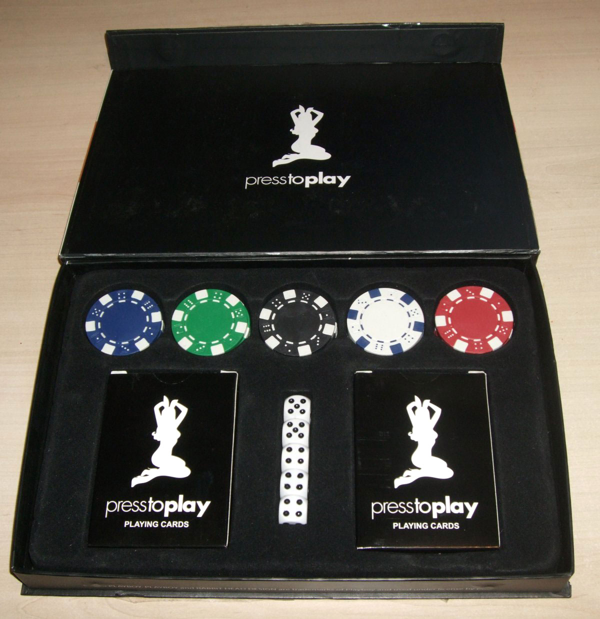 Playboy “Press to Play” playing cards, 2010