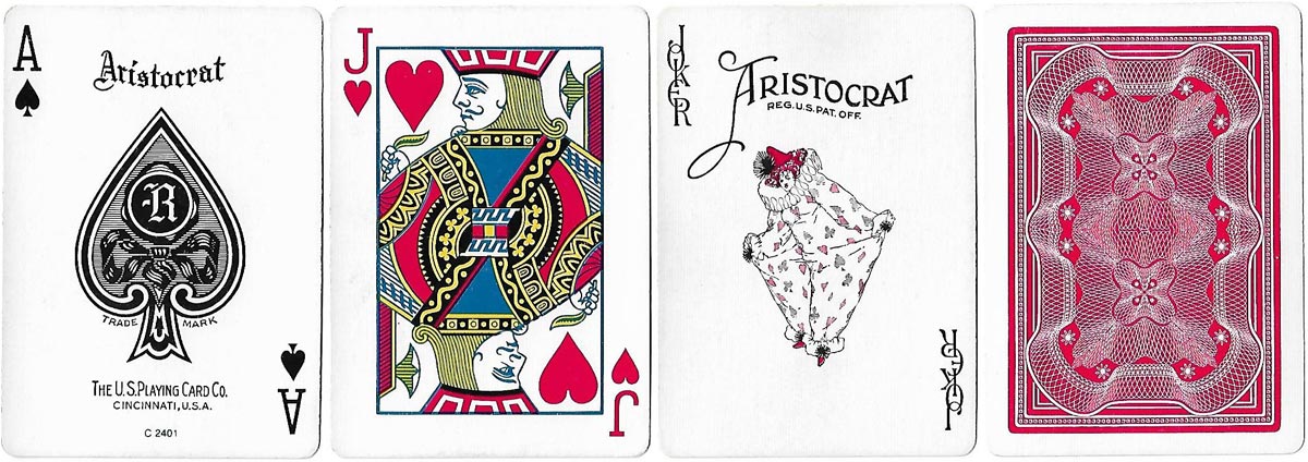 “Aristocrat” brand with USPCC ace of spades, c.1981 “Aristocrat” brand with USPCC ace of spades, c.1981