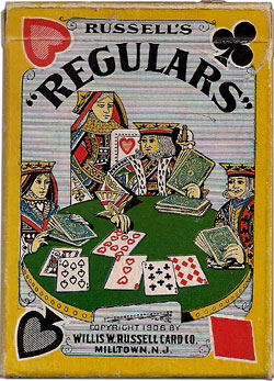 box of Russell's Regulars with ‘Long Distance Pips’, c.1906. Image courtesy Rod Starling box of Russell's Regulars with ‘Long Distance Pips’, c.1906. Image courtesy Rod Starling