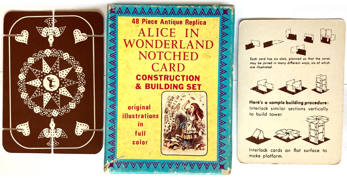 Alice in Wonderland Notched Card Set featuring John Tenniel illustrations