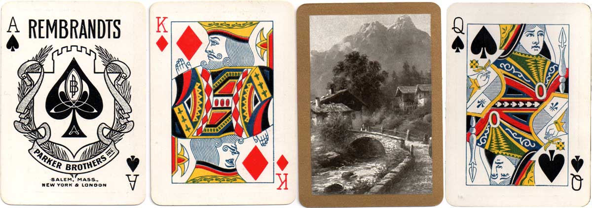 Rembrandts brand made for Parker Brothers, Salem, Mass. by the Standard Playing Card Co, c.1900