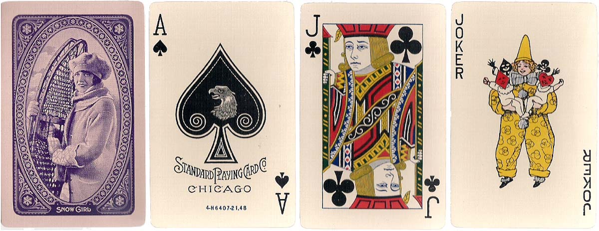 “Snow Girl” made by the Standard Playing Card Company, 1926 “Snow Girl” made by the Standard Playing Card Company, 1926