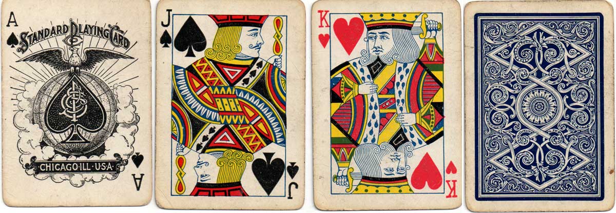 Ace of Spades and court cards by Standard Playing Card Co., c.1895