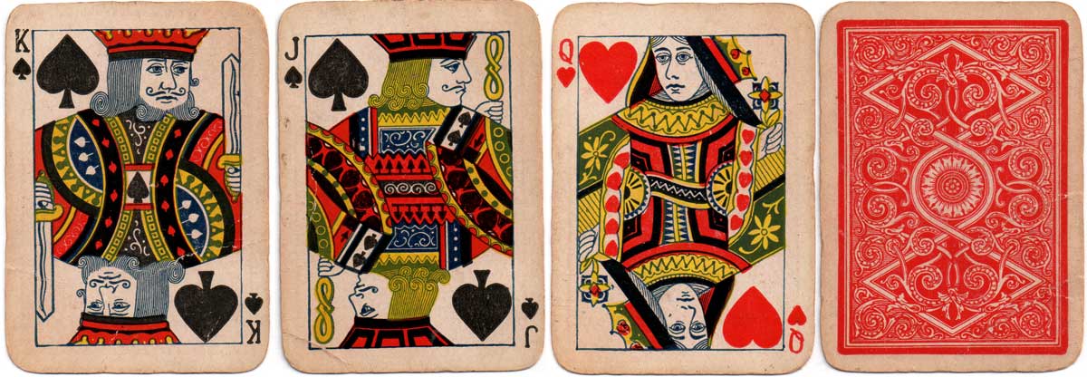 court cards by Standard Playing Card Co., c.1895