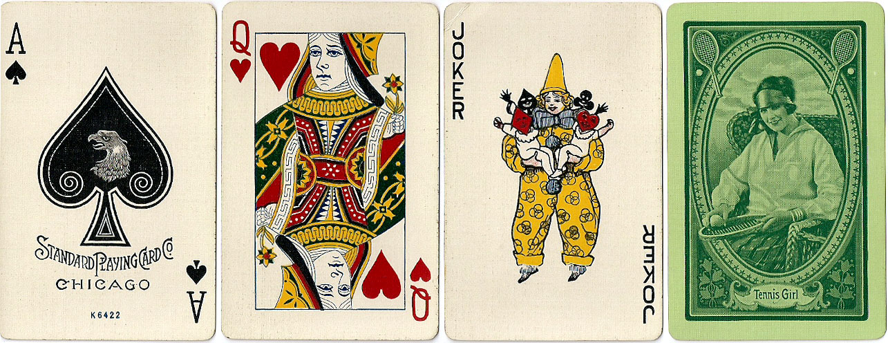 'Tennis Girl - Society' playing cards, c.1928