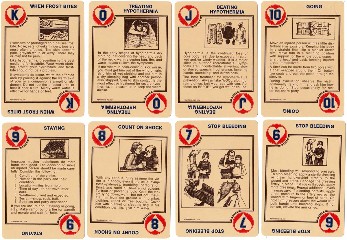 Survival Playing Cards by Environs inc. 1974