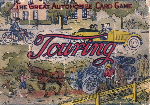 Touring Automobile card game published by Wallie Dorr Company, NY, in c.1920