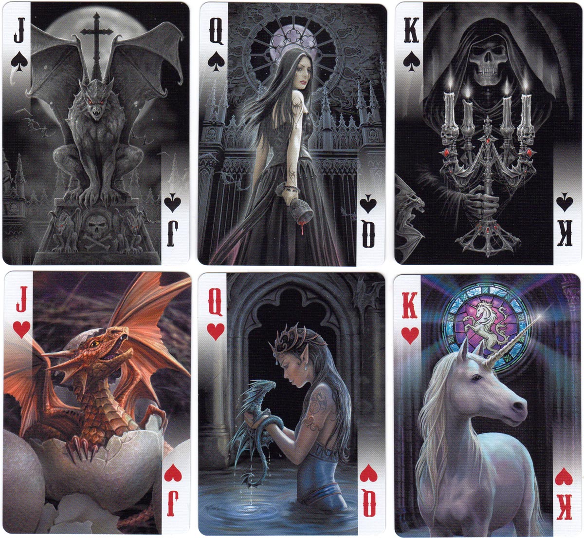 Anne Stokes Collection playing cards, USPCC, 2010
