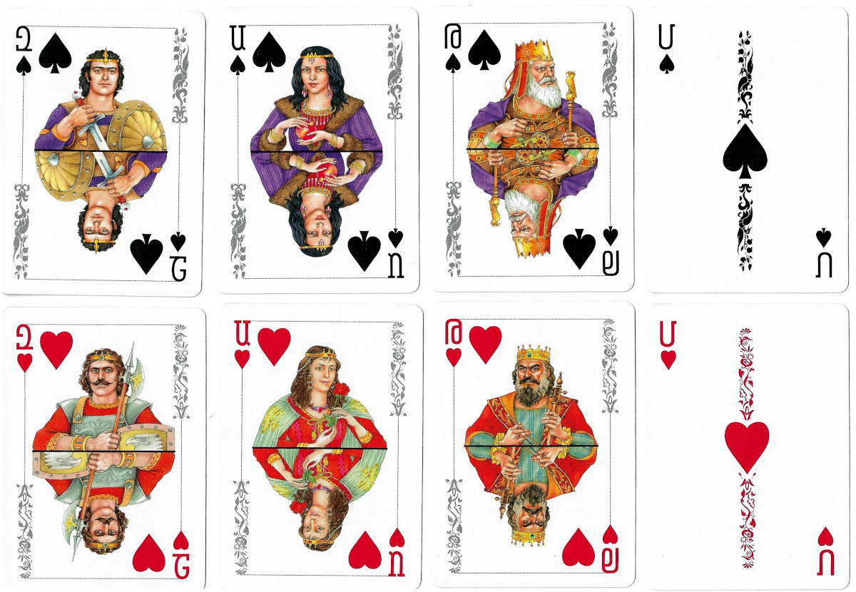 Armenian Dynasties playing cards produced by USPCC / Bicycle