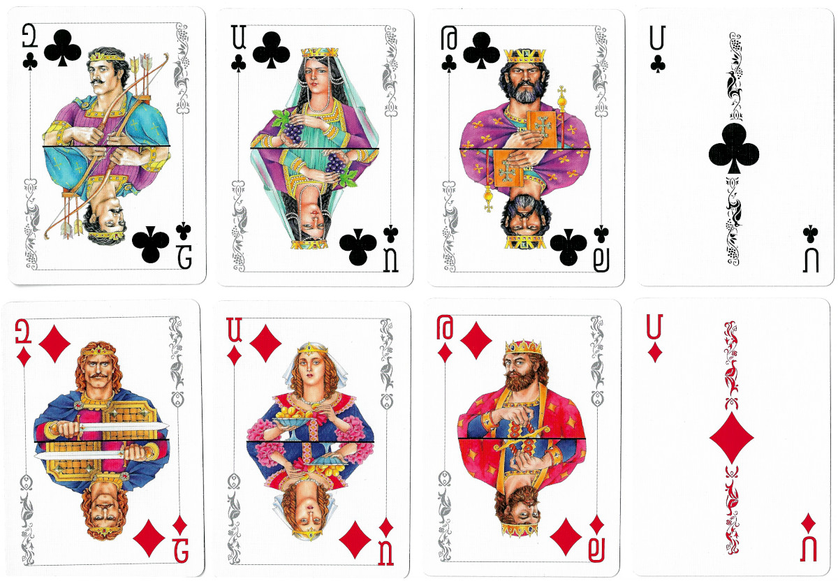 Armenian Dynasties playing cards produced by USPCC / Bicycle
