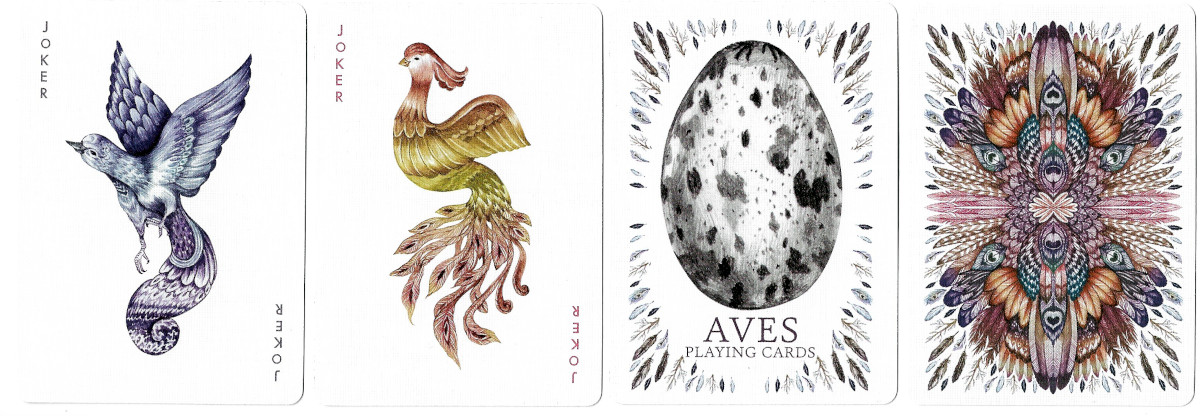AVES Kickstarter project printed in 2014 by USPCC Bicycle for LUX Playing Cards