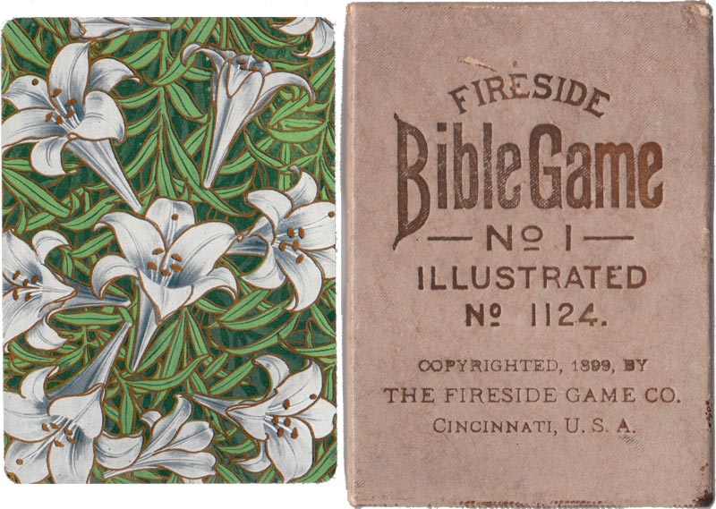 “Fireside Bible Game” (No.1124) published by The Fireside Game Co., Cincinnati, USA, 1899