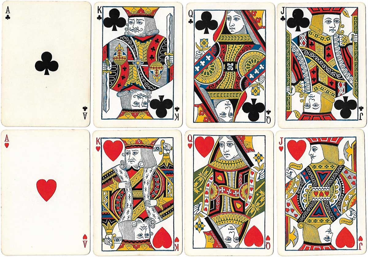 Bicycle Playing Cards, 1st edition, printed by Russell & Morgan Printing Co., Cincinnati, 1885