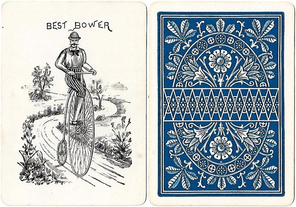 Bicycle Playing Cards, 1st edition, printed by Russell & Morgan Printing Co., Cincinnati, 1885