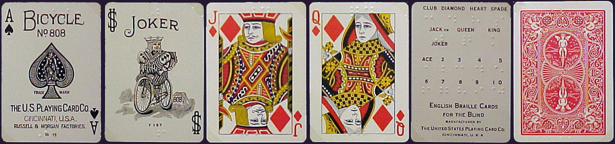 Bicycle No.808 playing cards, USPCC, c.1924 Bicycle No.808 playing cards, USPCC, c.1924