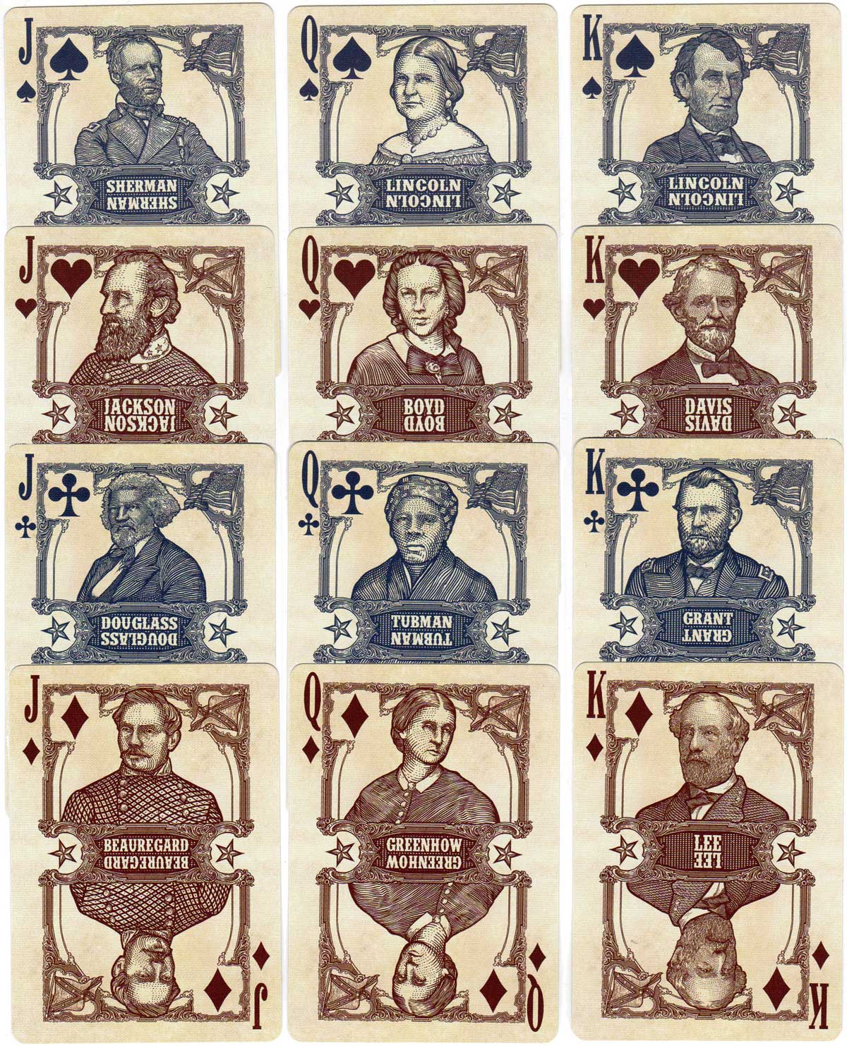 History Of American Civil War Playing Cards 