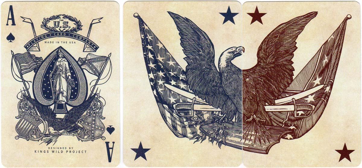 The Bicycle Civil War Deck by USPCC, 2017 The Bicycle Civil War Deck by USPCC, 2017