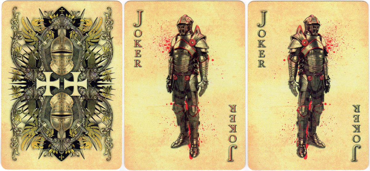 Bicycle Knights playing cards designed by Sam Hayles in 2018 Bicycle Knights playing cards designed by Sam Hayles in 2018