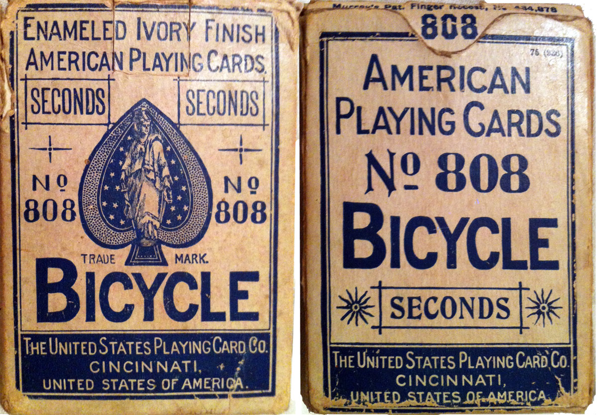 U.S.P.C.C. ‘Bicycle Seconds’ box, c.1895