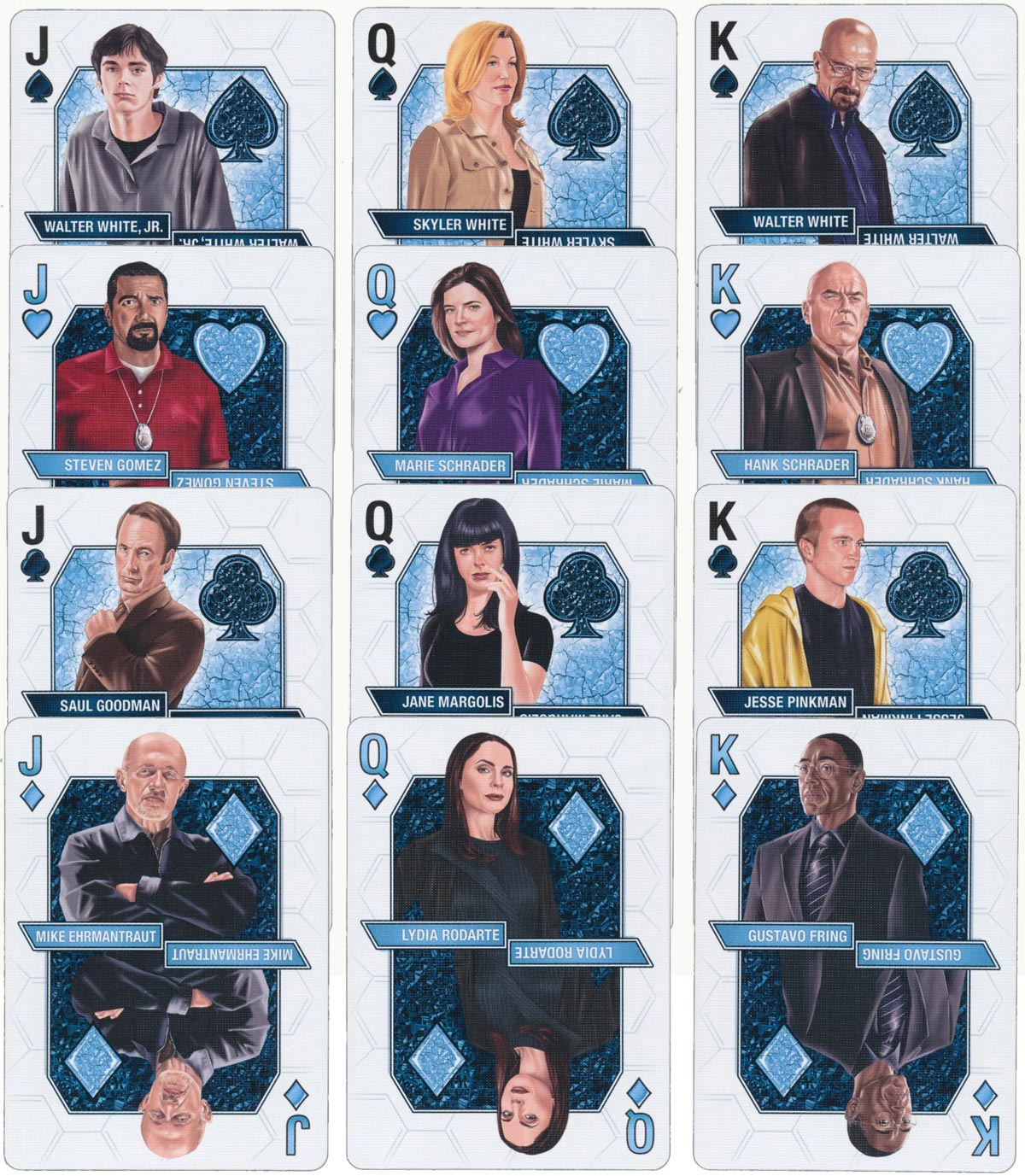 Breaking Bad fan deck designed by Albino Dragon and manufactured by the USPCC in 2014 Breaking Bad fan deck designed by Albino Dragon and manufactured by the USPCC in 2014